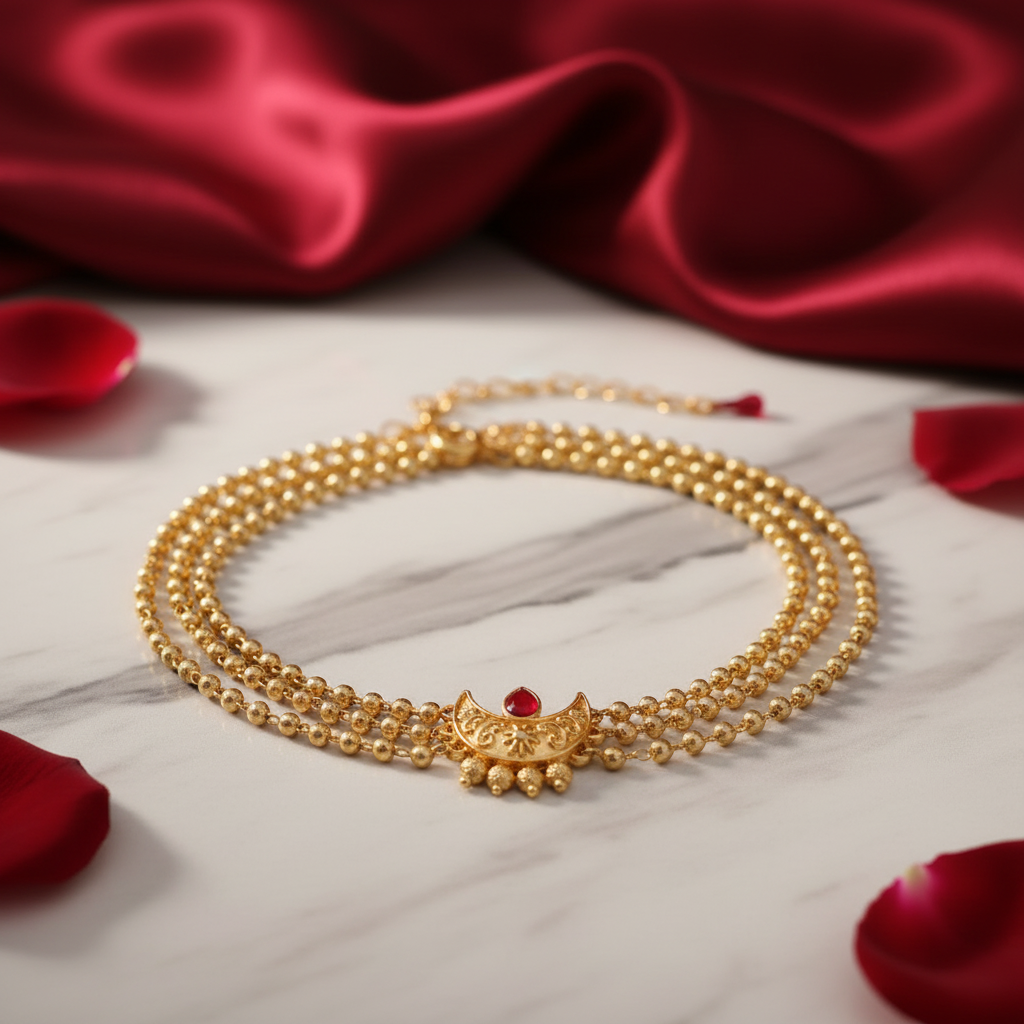 Golden and pearl handcrafted  Chokers for every occasion