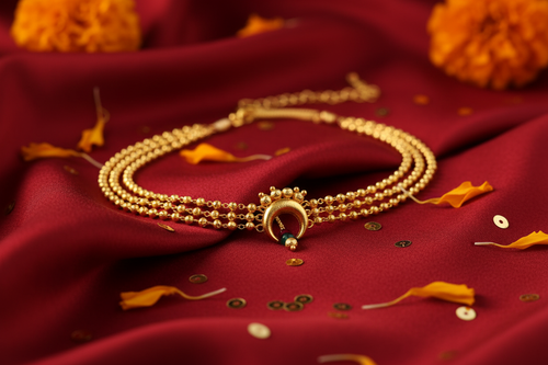 3 Layered Golden Choker