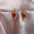 Ruby Meenakari Bugdi | AD & Minakari Festive Earcuffs | Maharashtrian Bridal
