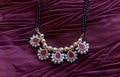 Five Waati Long Mangalsutra | Drop Pendant | Kundan, Pearl & Golden Mani | 35cm