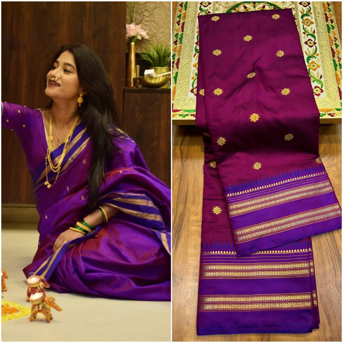 नारायणपेठ पैठणी साडी (Narayanpeth Paithani Saree)