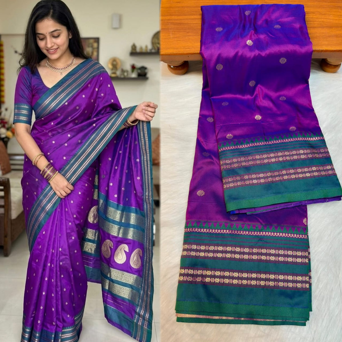 नारायणपेठ पैठणी साडी (Narayanpeth Paithani Saree)