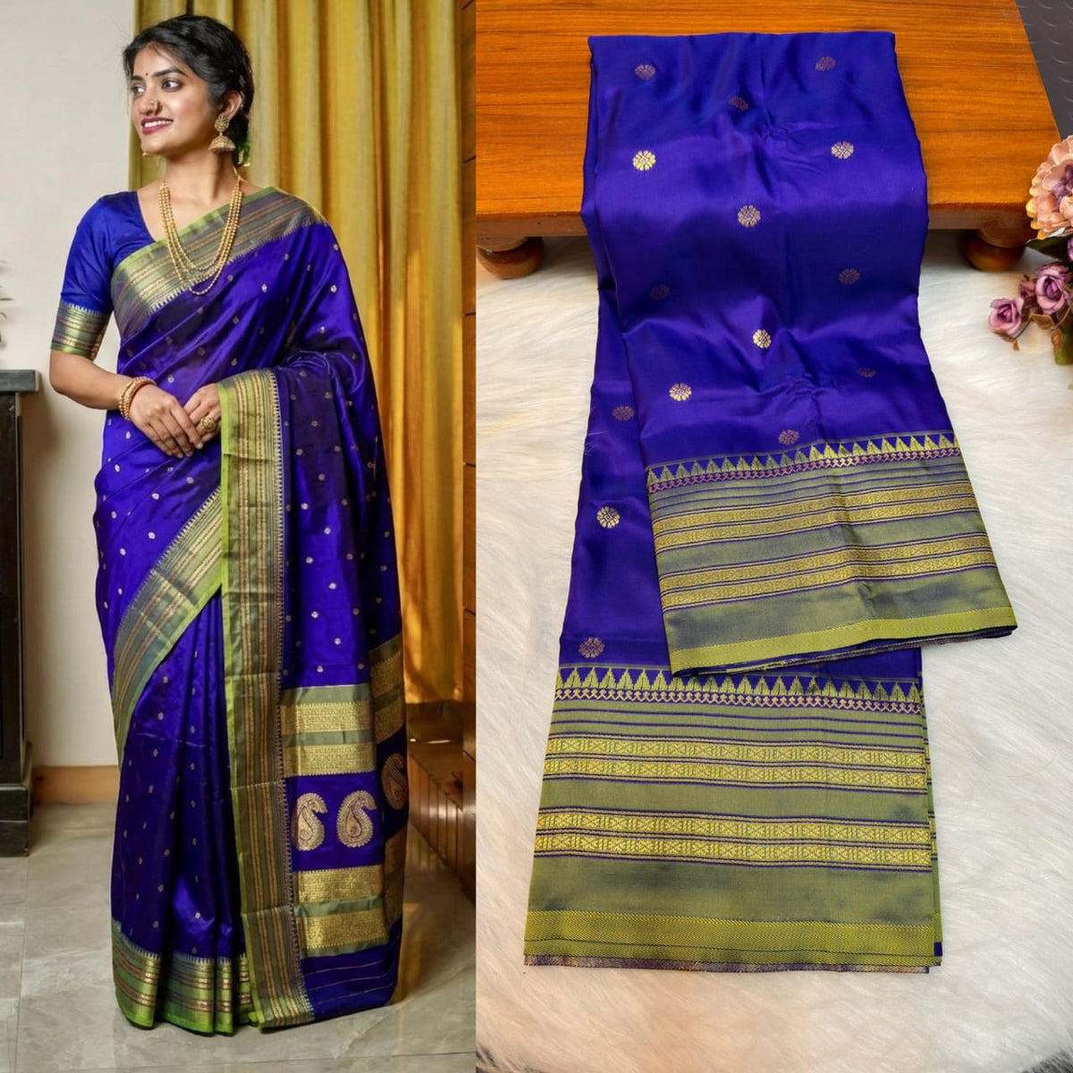 नारायणपेठ पैठणी साडी (Narayanpeth Paithani Saree)