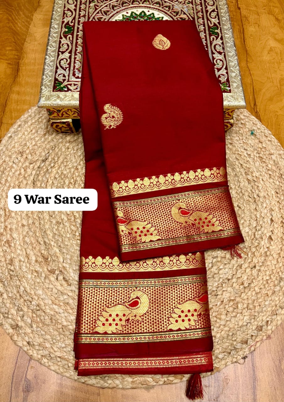 नऊवारी पैठणी Nauvari ( 9 Yard ) Paithani
