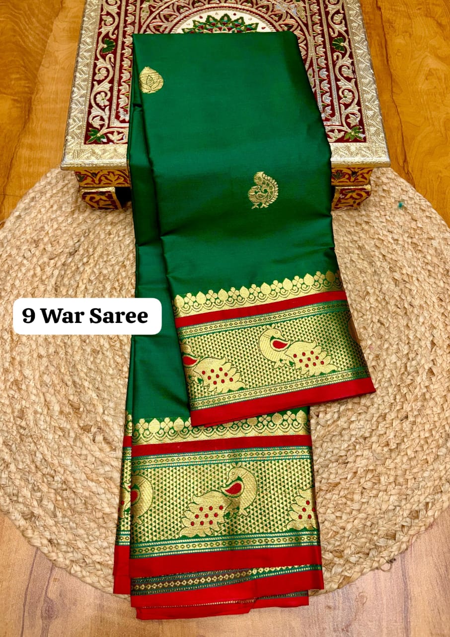 नऊवारी पैठणी Nauvari ( 9 Yard ) Paithani