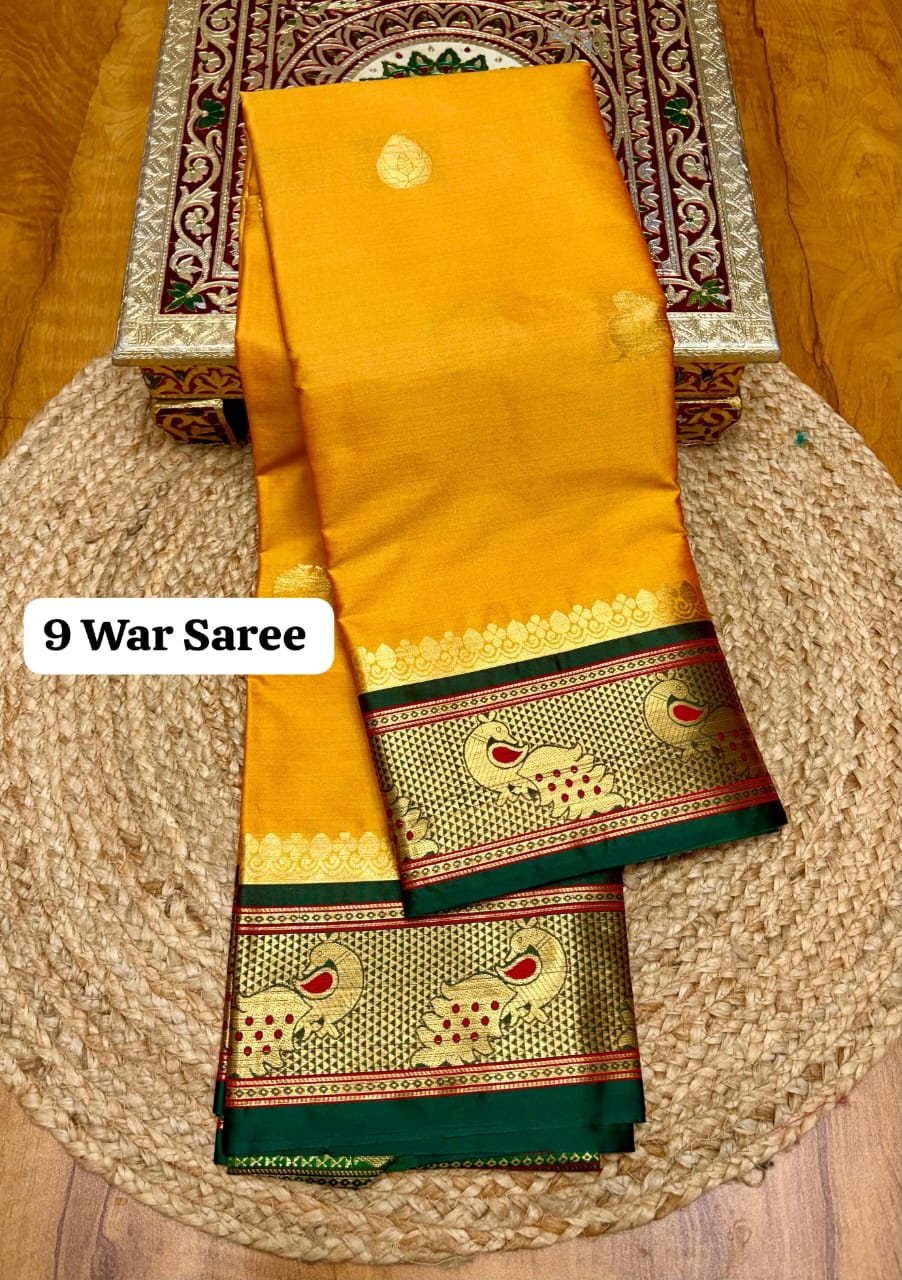 नऊवारी पैठणी Nauvari ( 9 Yard ) Paithani