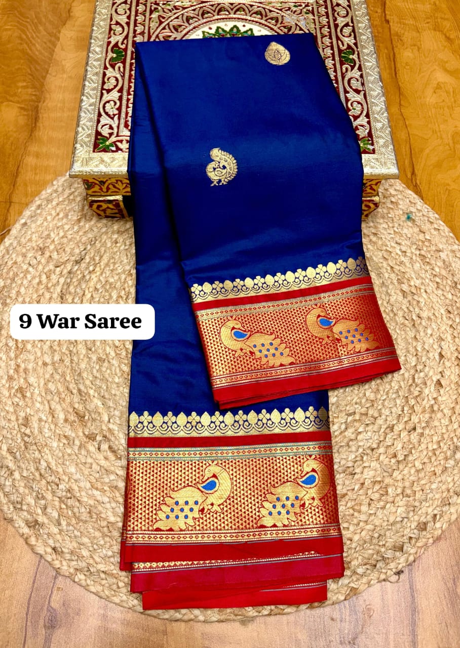 नऊवारी पैठणी Nauvari ( 9 Yard ) Paithani
