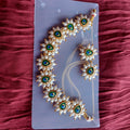Peacock Meenakari Choker Necklace Set | Pearl & Enamel Bridal Jewellery