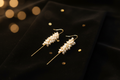 Gold-Finish Meenakari Earcuffs | AD & Pearl Festive Bridal Bugdi