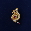 Maharashtrian Peacock Nath - Velvet Background