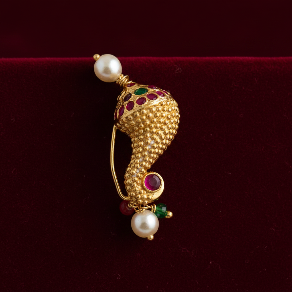Maharashtrian Shankh Nath - Velvet Background