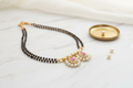 Short Daily Wear Mangalsutra | Double Waati | Pearl, AD & Kundan Drop Pendant