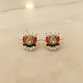 Signature Floral Meenakari Stud Earrings